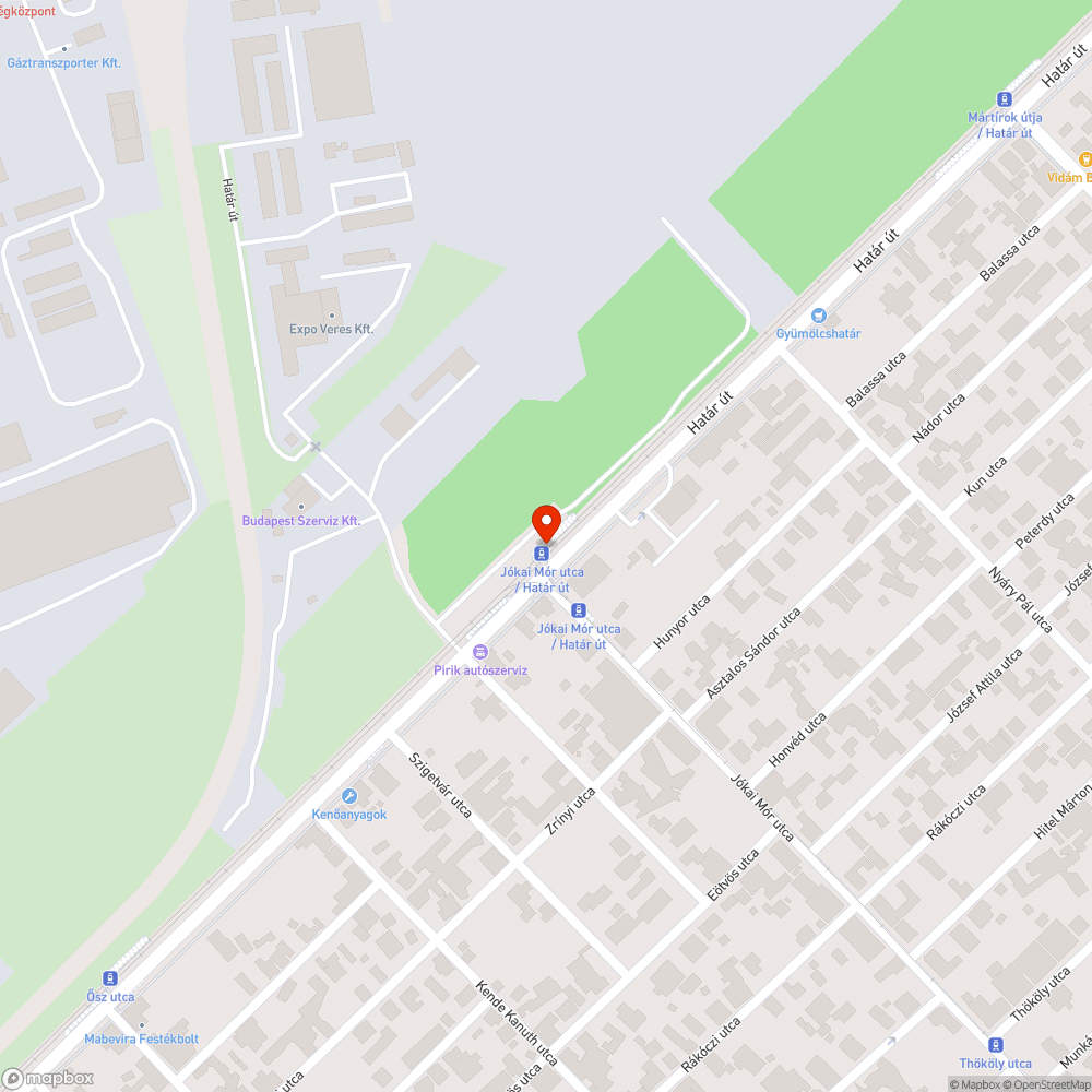 Szemét a megálló mögött bejelentés helye