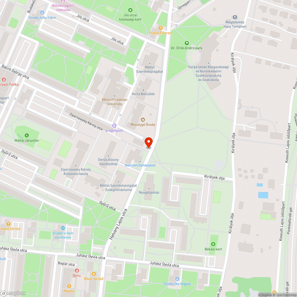 Hiányos járda bejelentés helye