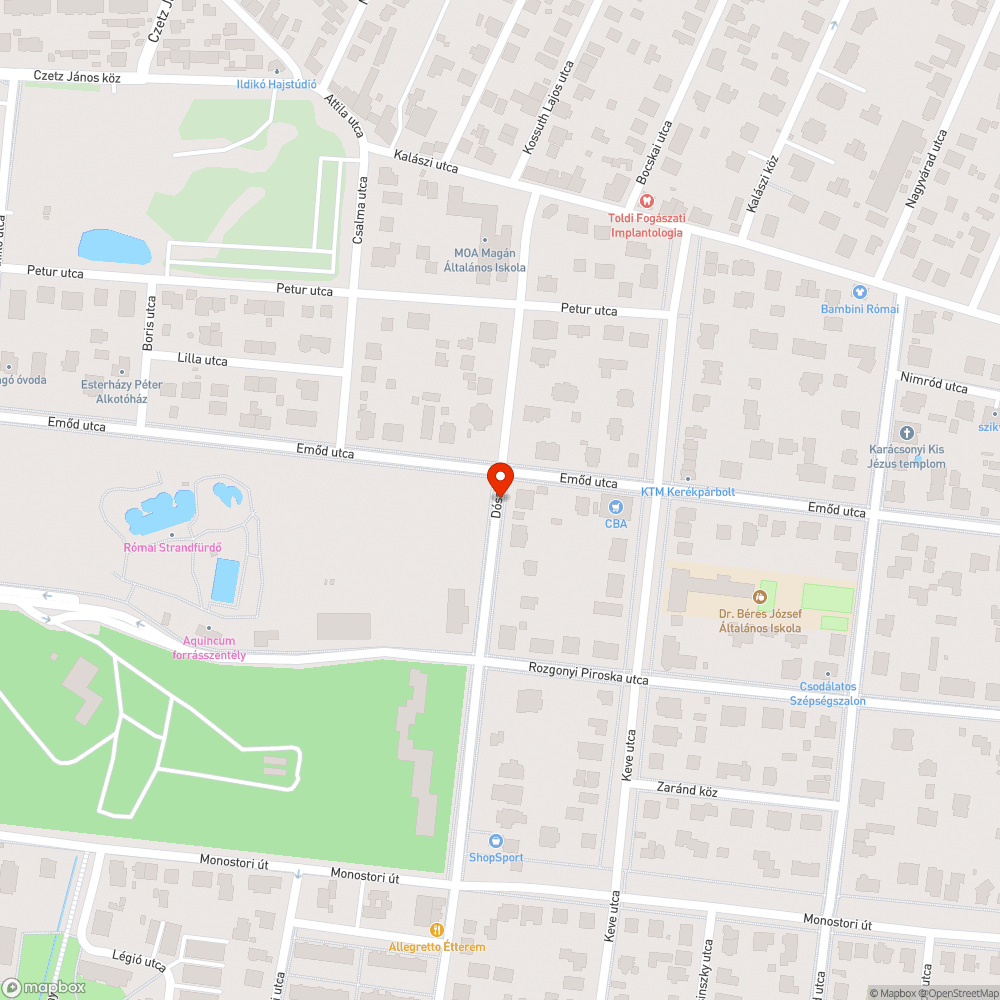 Hiányzó utcanévtáblák a Dósa utcában vegig bejelentés helye