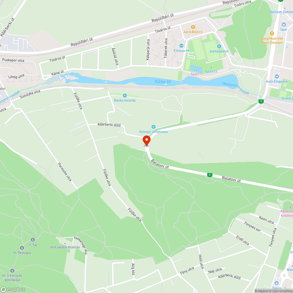 7-es útmellett lerakott illegális hulladék/szemét bejelentés helye