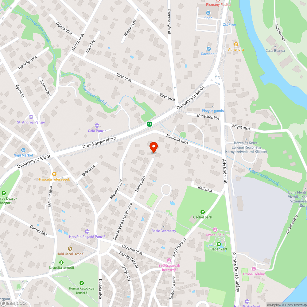 Kiégett közvilágítás Zenta utca és Daru piac bejelentés helye