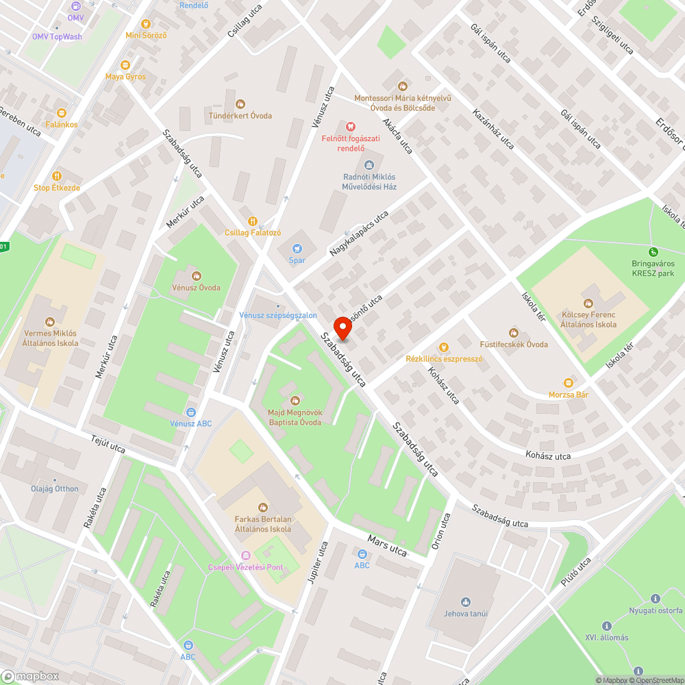 Buszmegálló takarítás bejelentés helye