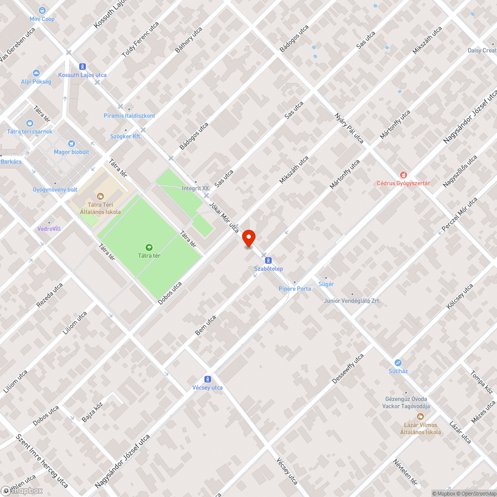 Kiégett lámpa bejelentés helye