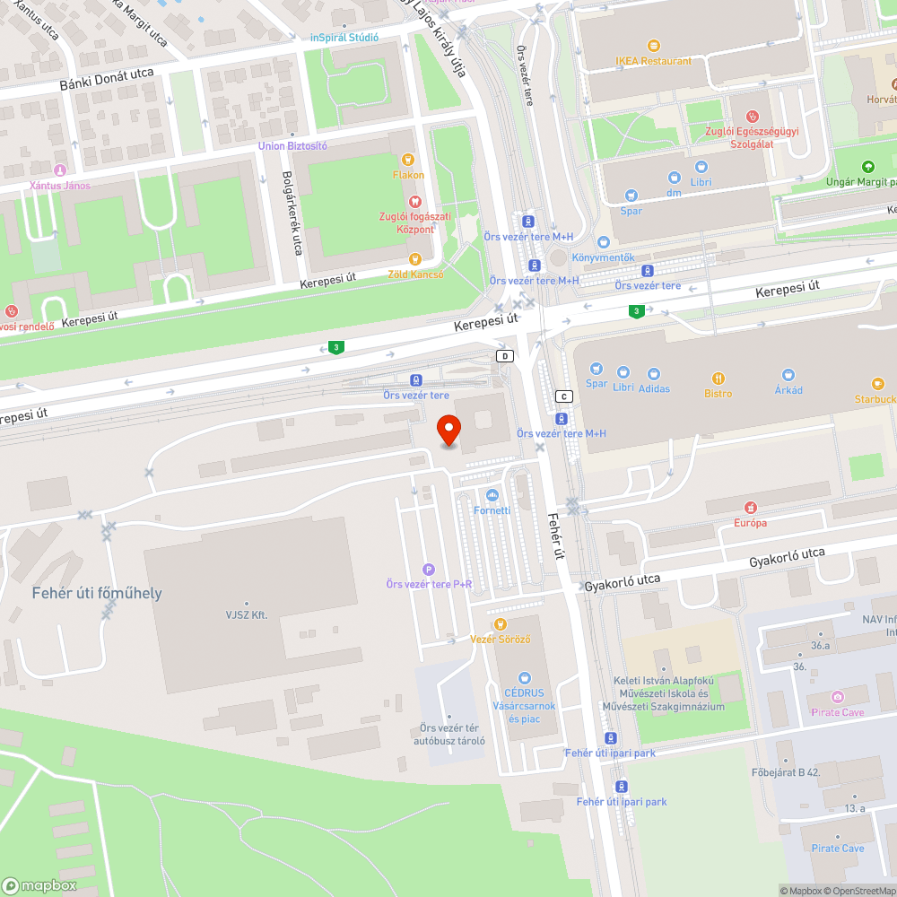 Örs vezér téren gyűlölködő felirat bejelentés helye