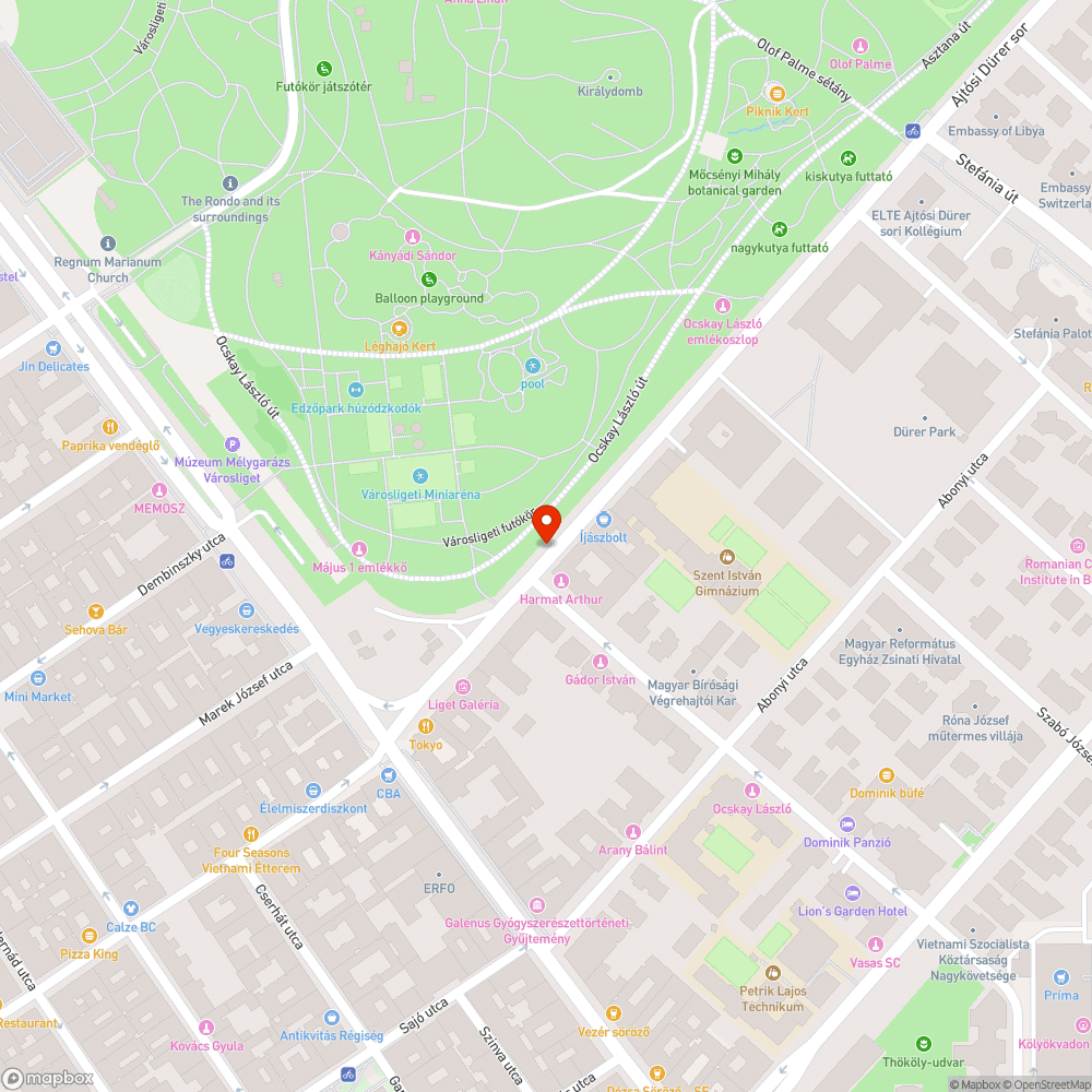 Megkövült cement- akadály bejelentés helye