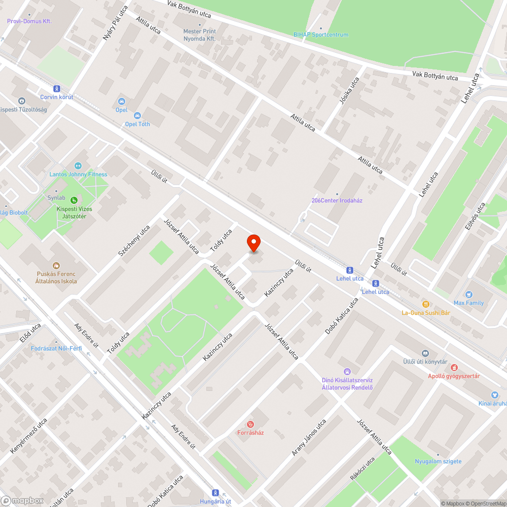 Feltőrt beszakadt járdarész bejelentés helye