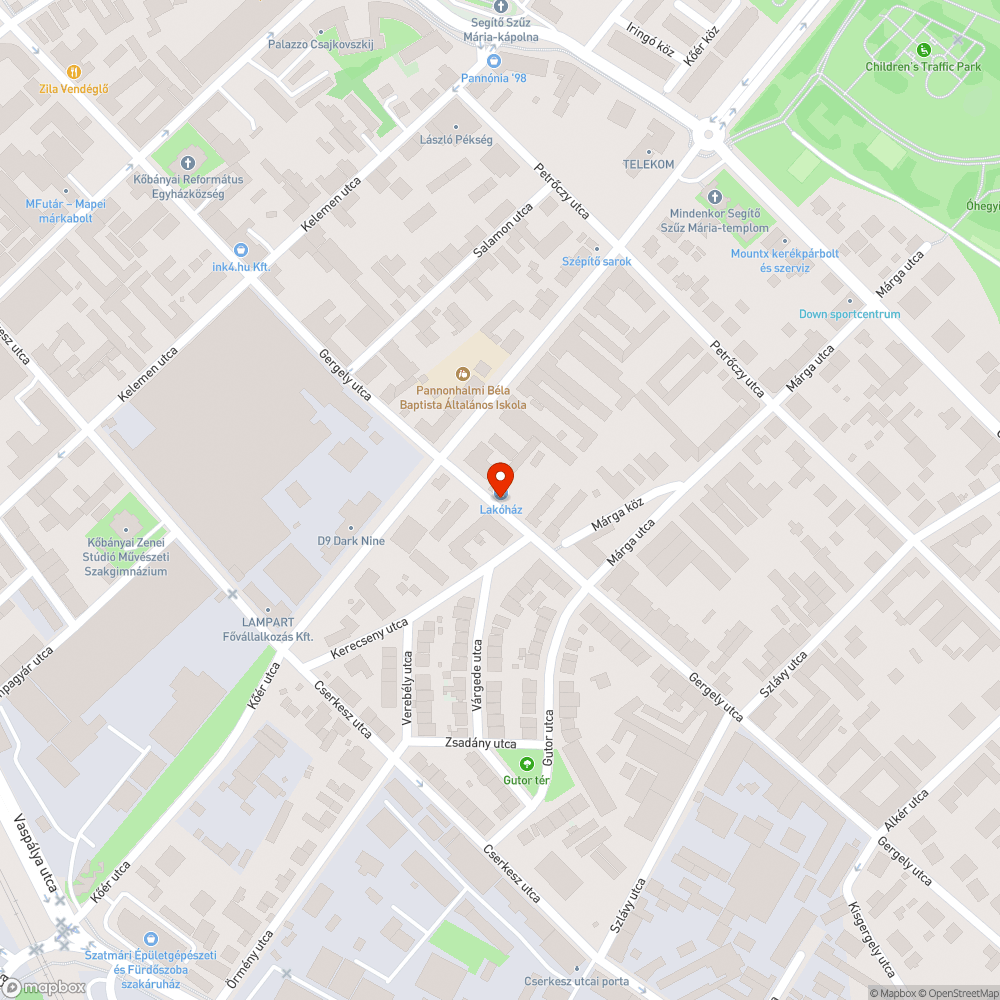 Hiányzó megállónévtábla bejelentés helye