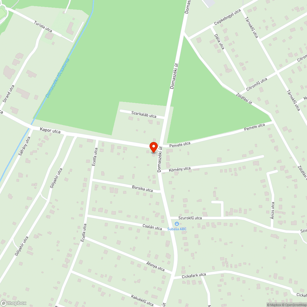 Elhagyott jármű bejelentés helye