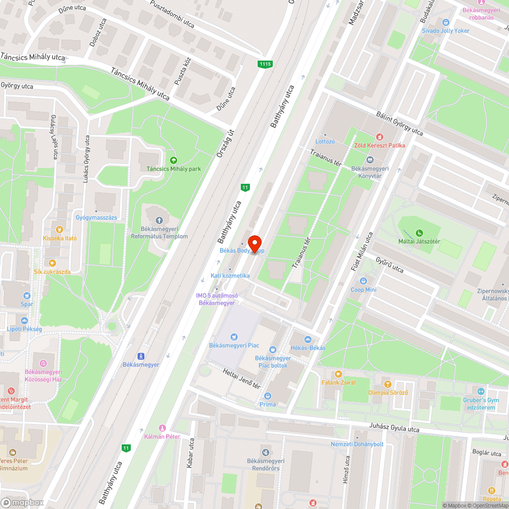 Parkolóhelyet foglal bejelentés helye