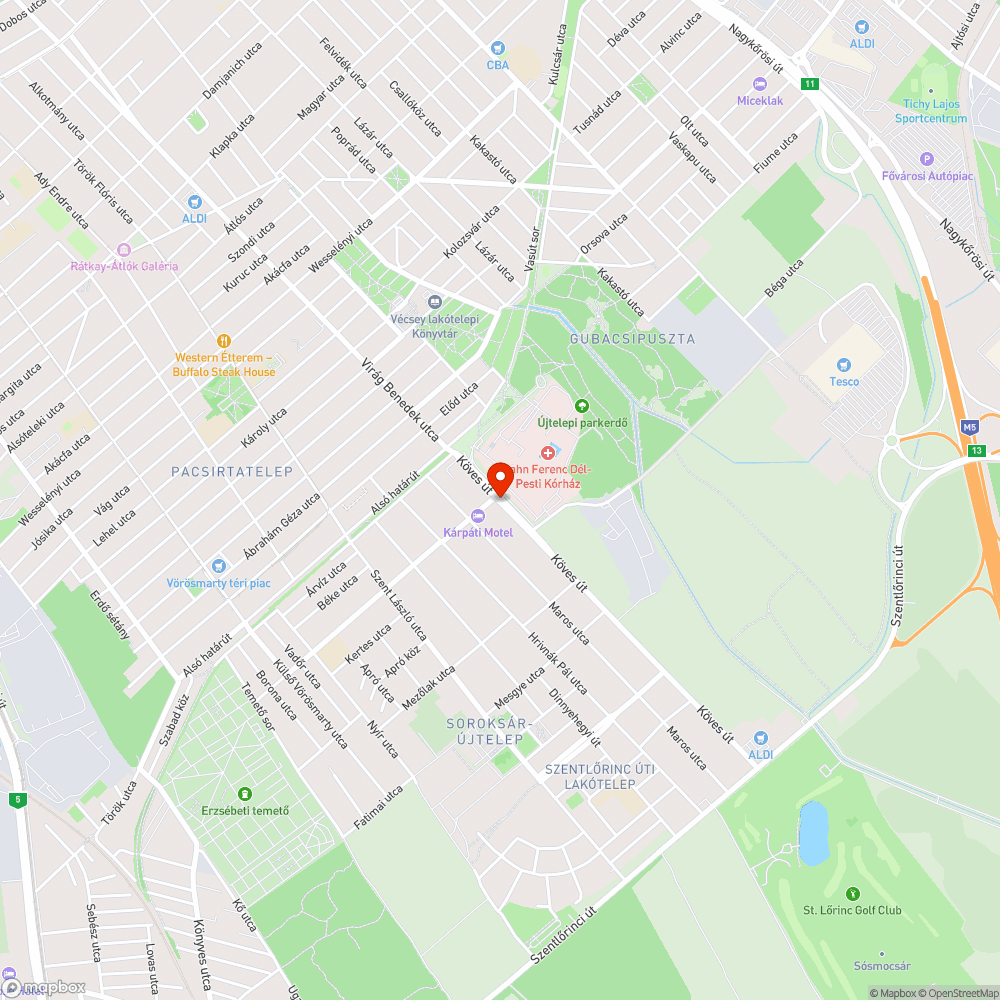 Szemét a megállóban bejelentés helye