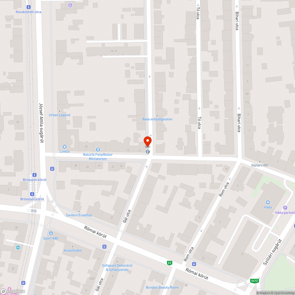 Lámpa nem világít - Hóbiárt basa u. Dankó P. u. sarka bejelentés helye