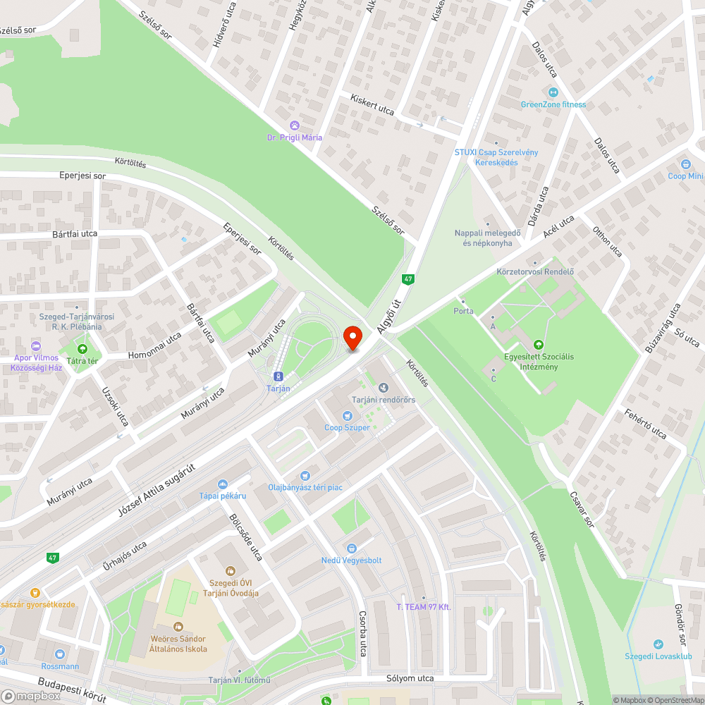 Lámpa nem világít - Olajbányász téri átjáró bejelentés helye