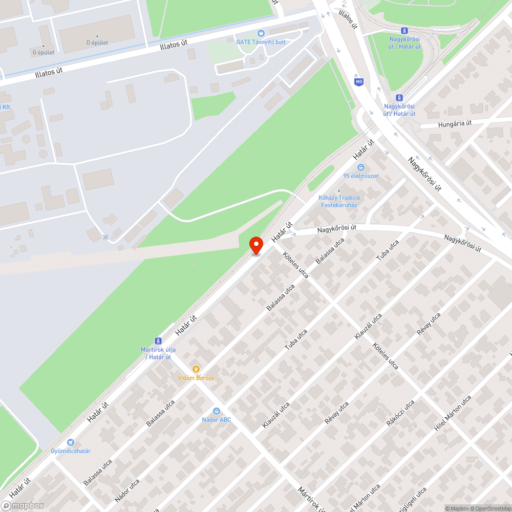 Roncs az út szélén bejelentés helye