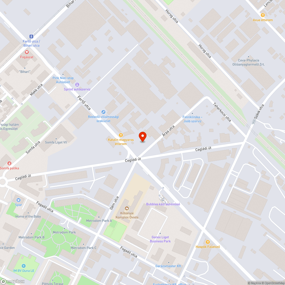 Roncs bejelentés helye