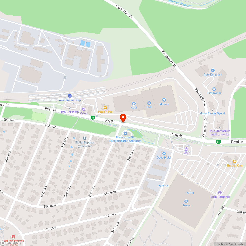 Nem villog bejelentés helye