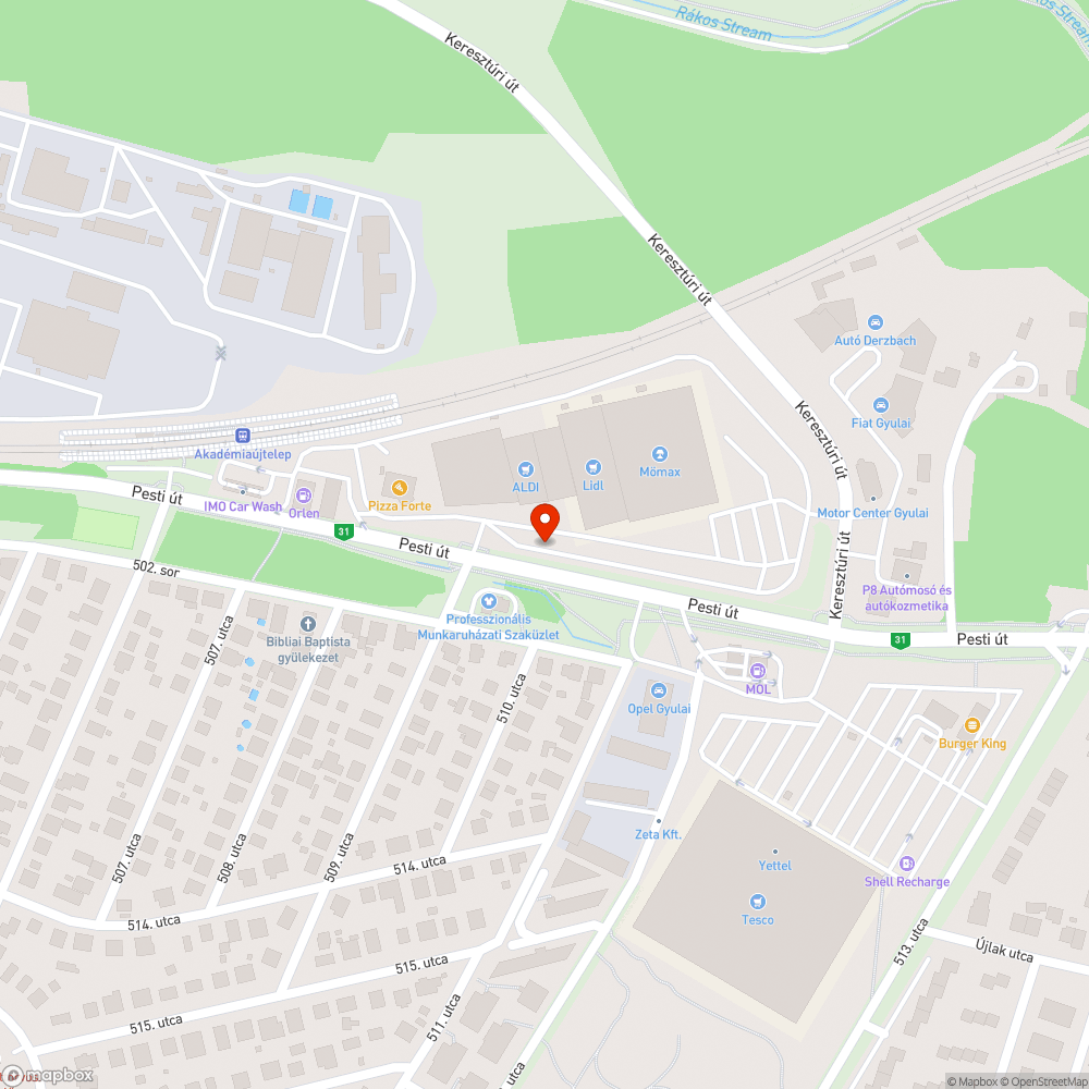 Rossz elrendezés bejelentés helye