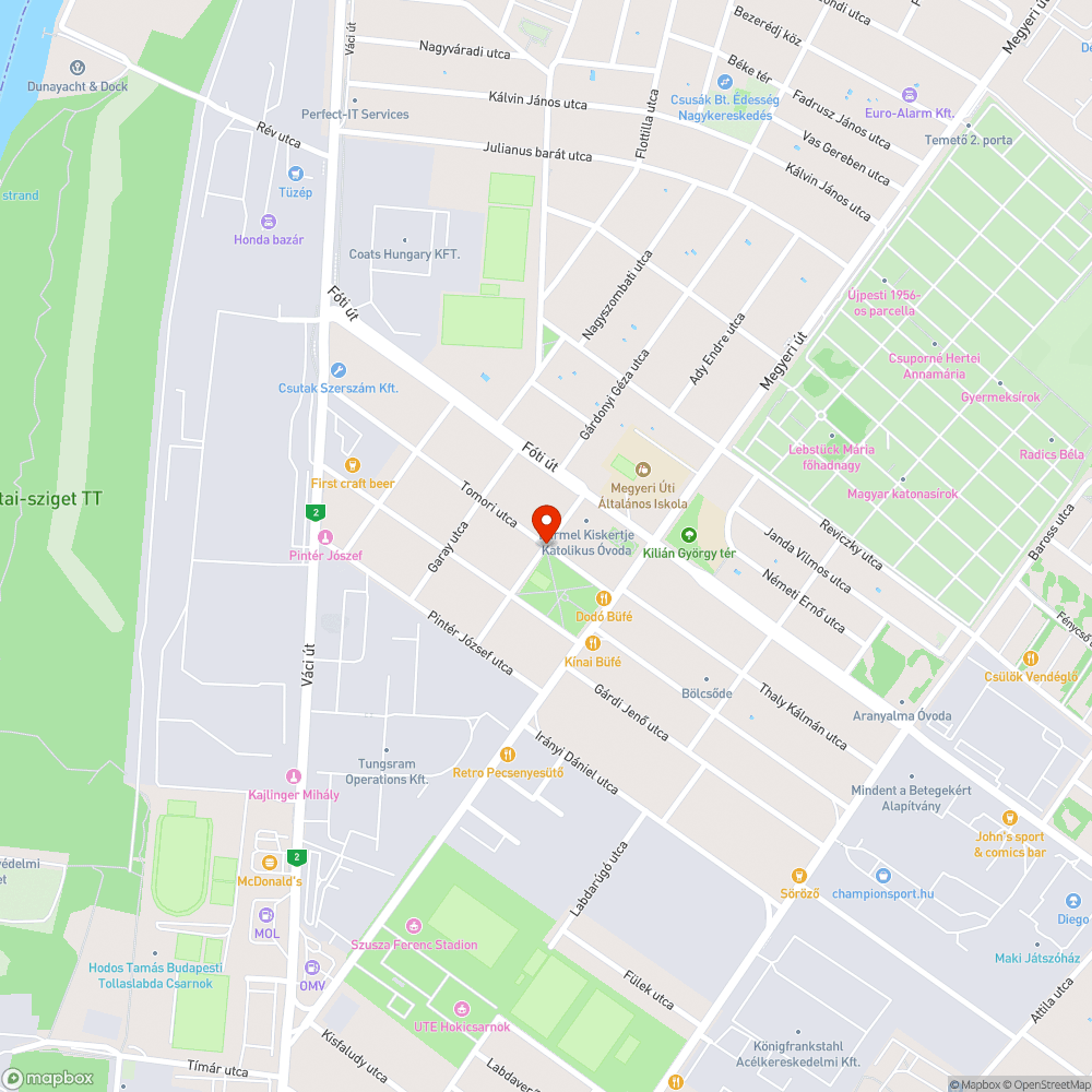 Kátyús úttest bejelentés helye