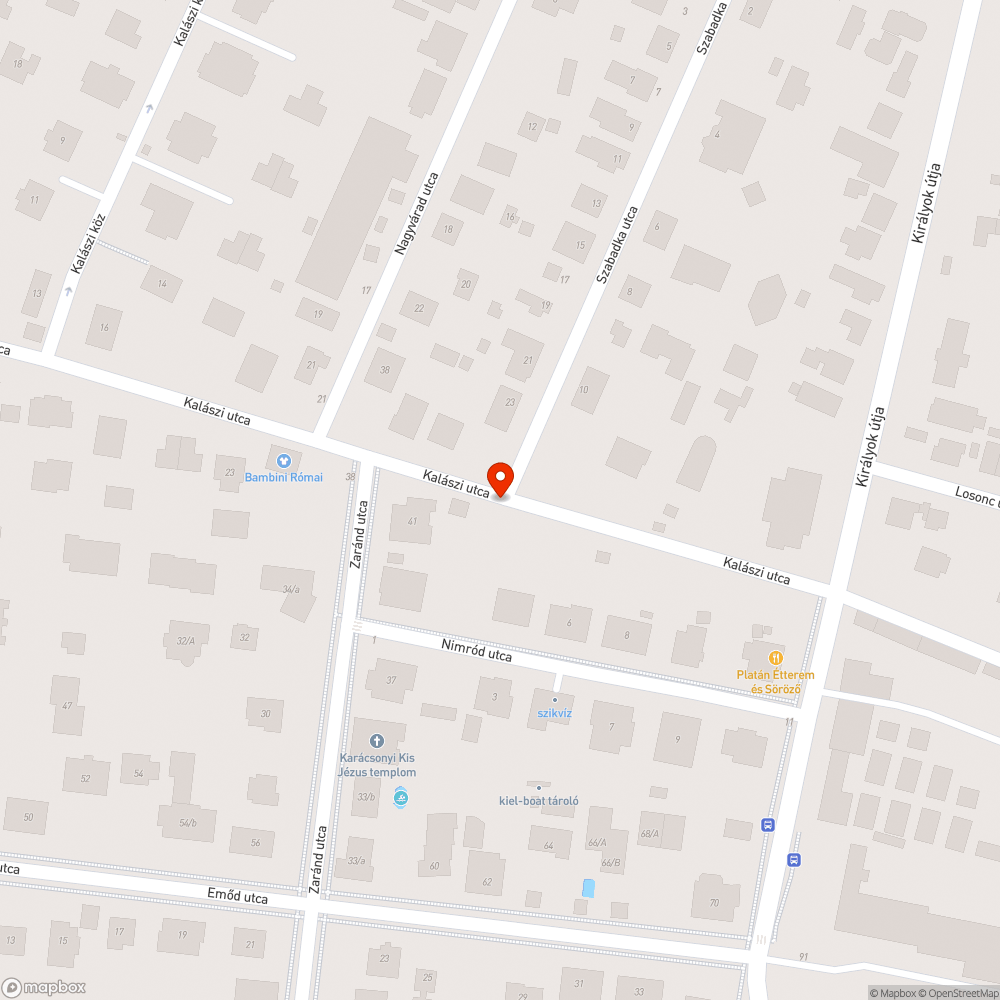 Hiányzó kerékpáros útvonaljelző tábla bejelentés helye