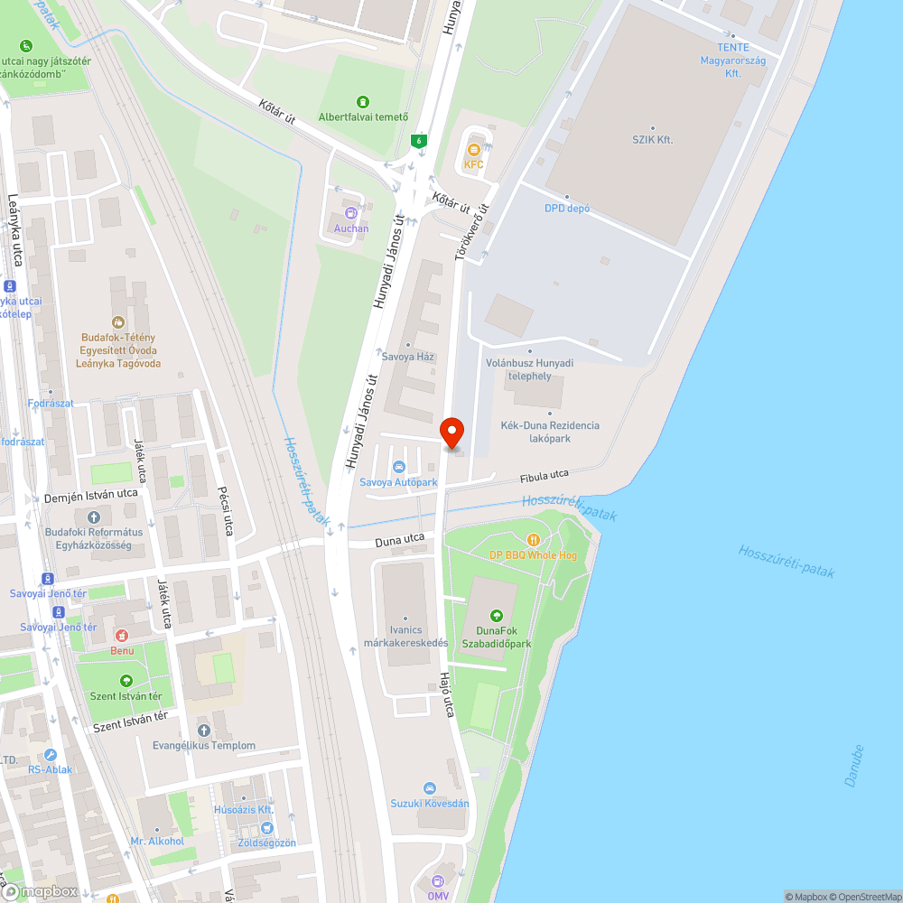 Fibula elhagyott autó bejelentés helye