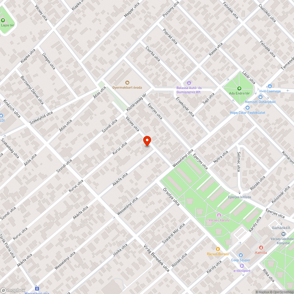 Magyar Telekom fedél kiáll a járda síkjából. bejelentés helye