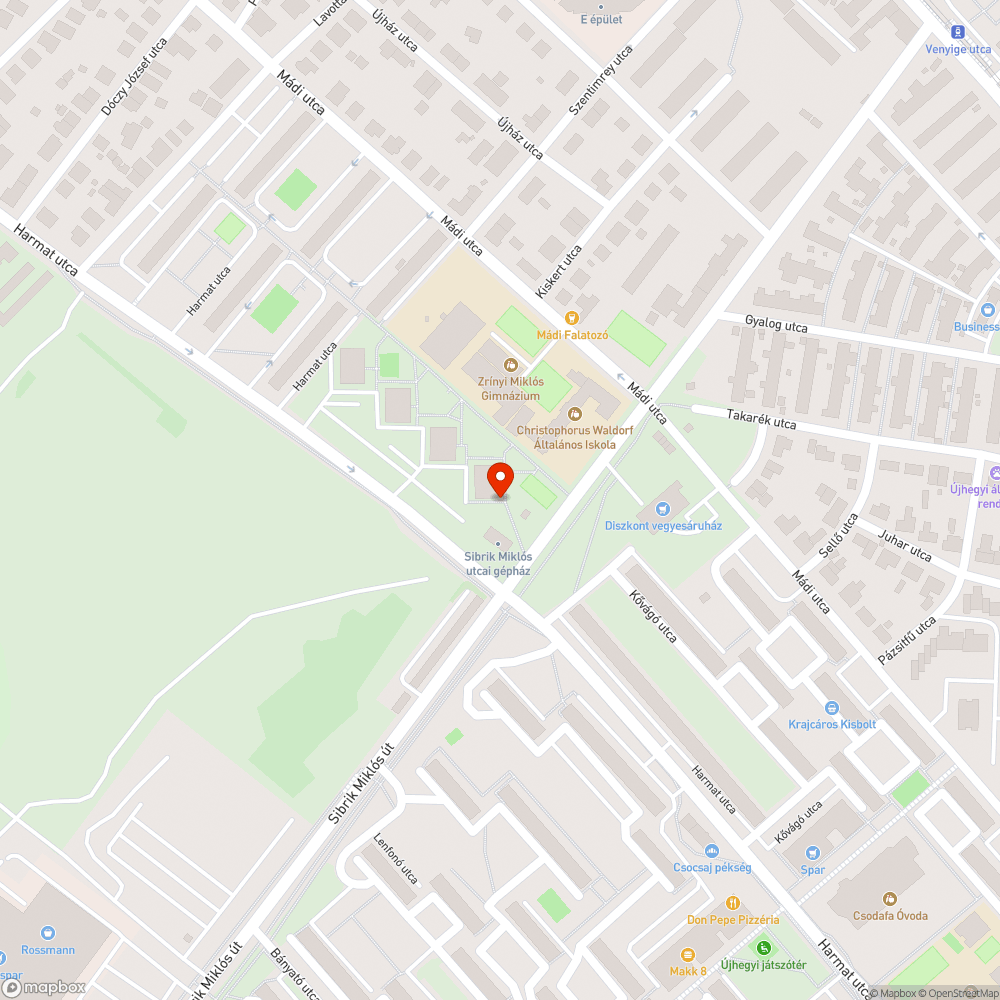 Bevásárlókocsi bejelentés helye