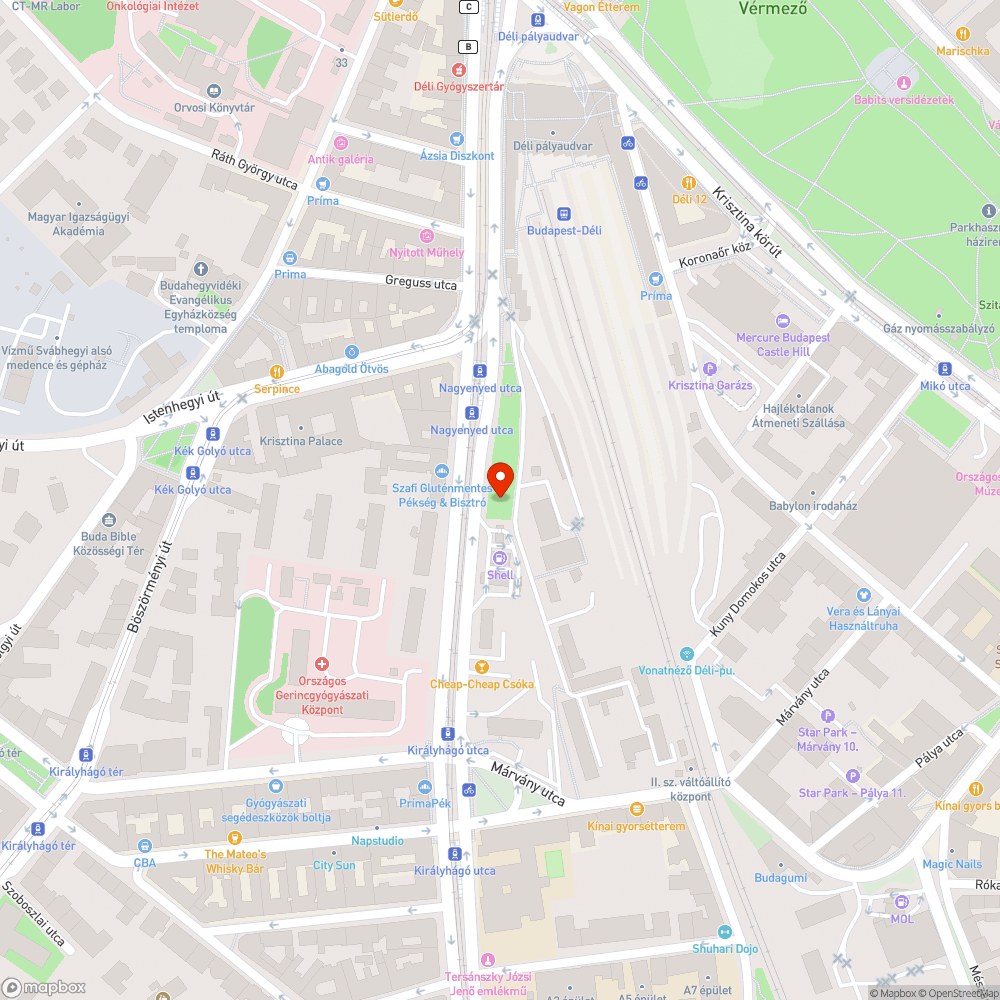 Nagy mennyiségű szemét bejelentés helye