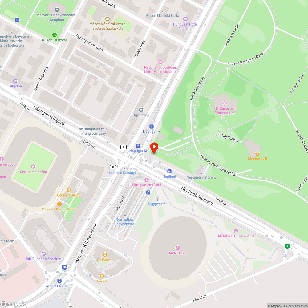 Szemét / Parkok és közterületek a "felújított" Népliget metróállomásnál bejelentés helye