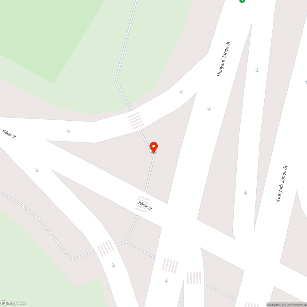 Kőtár Hunyadi zebra víz bejelentés helye