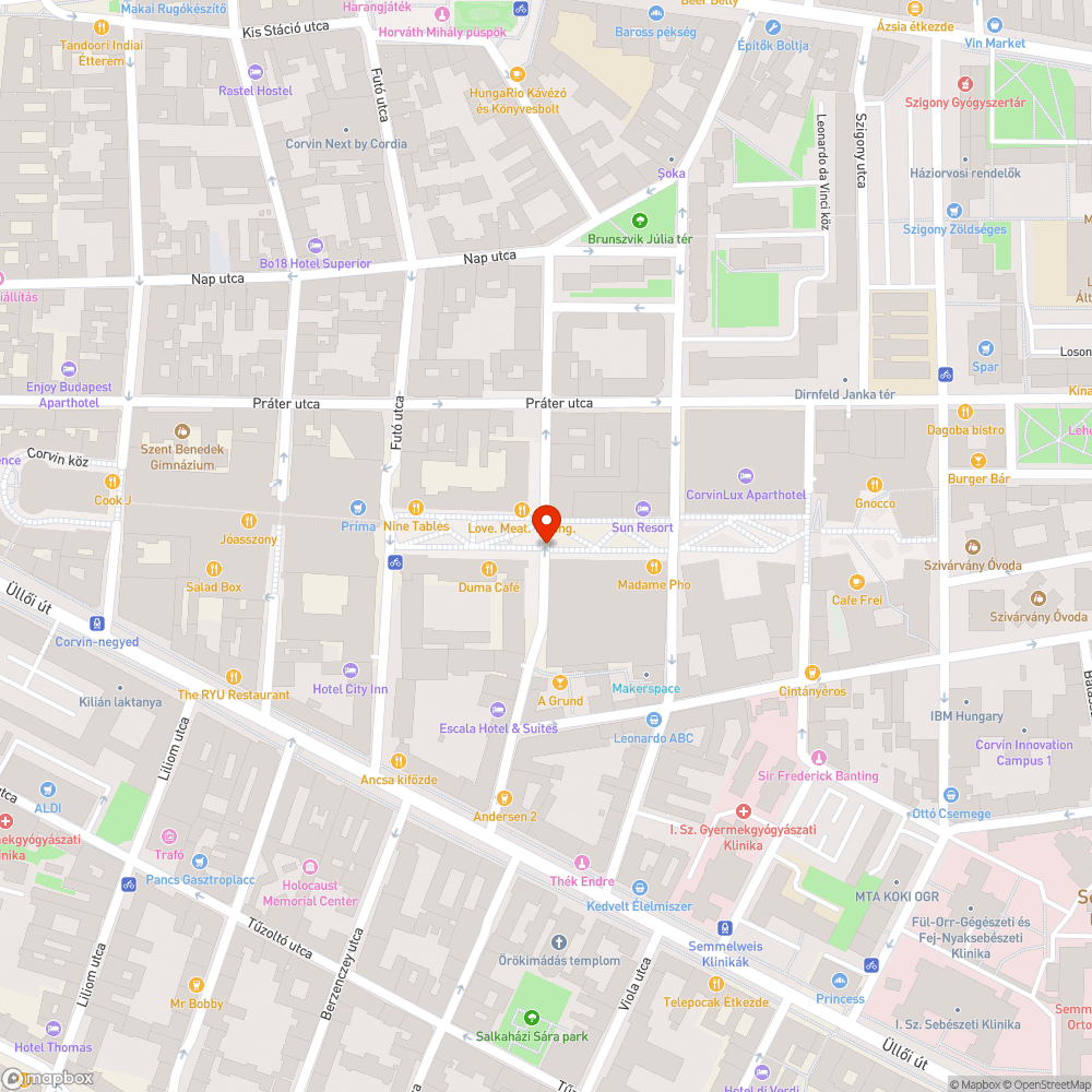 Gyalogos átkelőhely sétálóutcában bejelentés helye