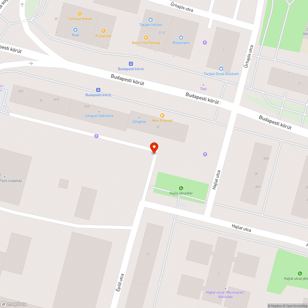 Eltömődött esővíz elvezető - Szeged, Tarján bejelentés helye