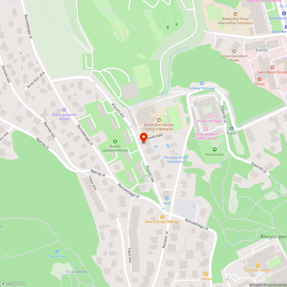 Elhagyott, sérült autó bejelentés helye