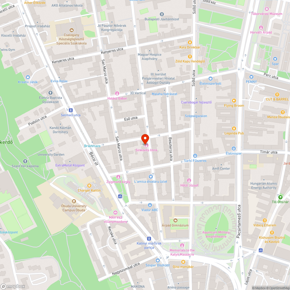 Javításra szoruló parkoló bejelentés helye