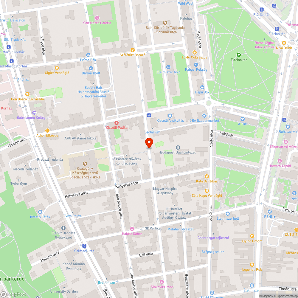 Kezdődő járda beszakadás bejelentés helye