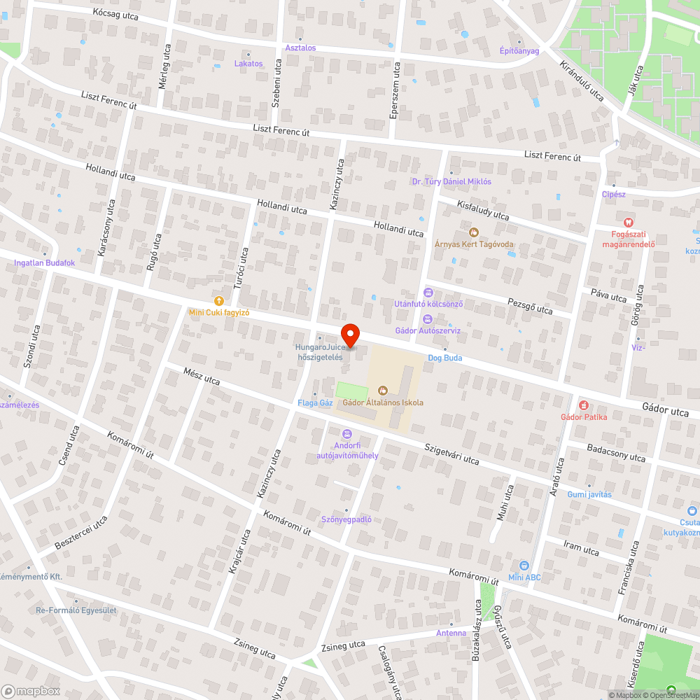 "Sötétség" - Gádor u. 111  Budafok bejelentés helye