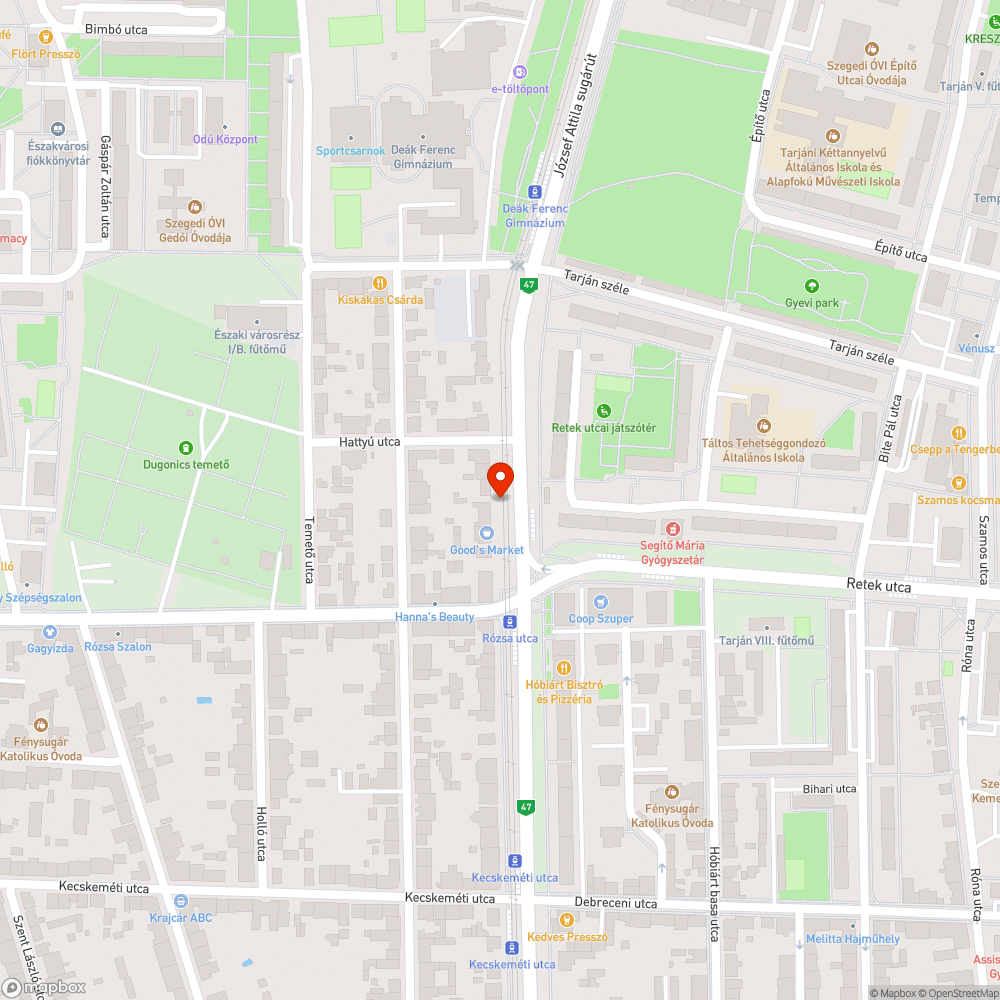 Széthullott szegélykövek - József A. Sgt. Orvosi rendelőknél bejelentés helye