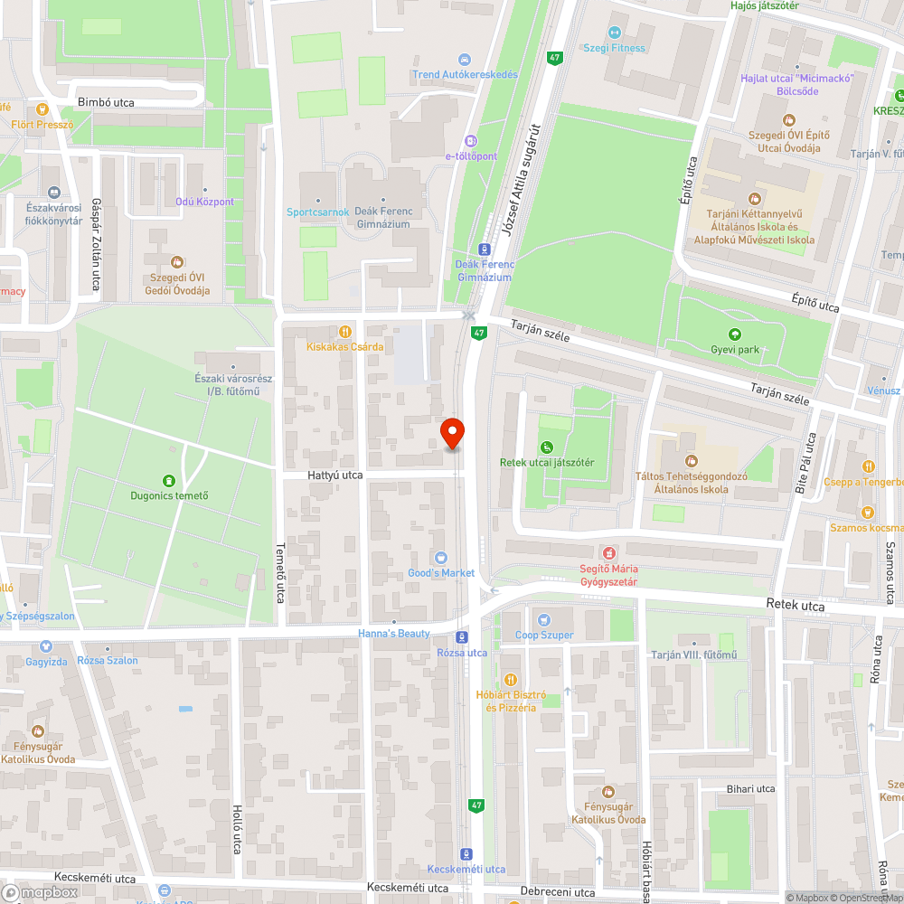 Kátyú a Hattyú utcában bejelentés helye