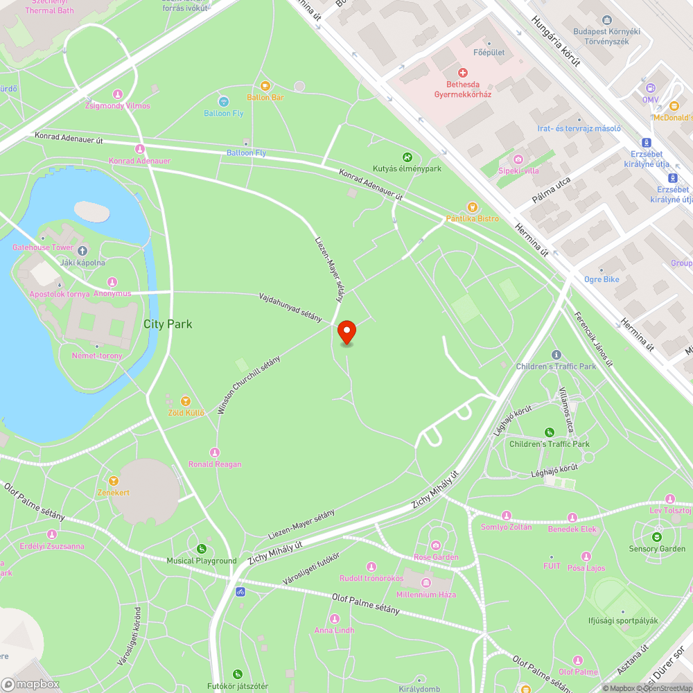 Kiégett lámpa bejelentés helye