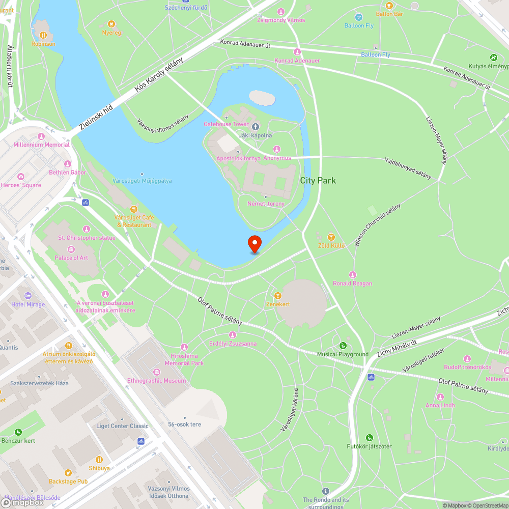 Kiégett lámpa bejelentés helye