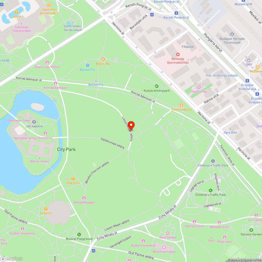 Kiégett lámpa bejelentés helye