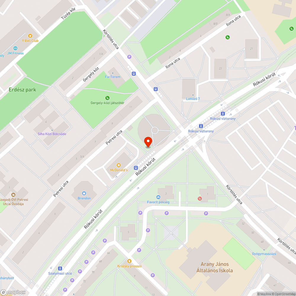 Elöregedett aknafedél Rókuson bejelentés helye