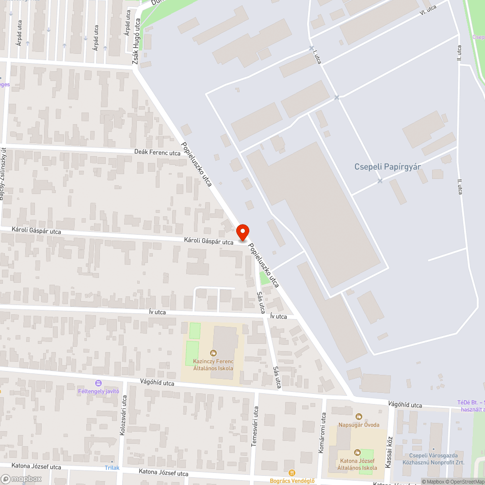 Roncs közterületen bejelentés helye