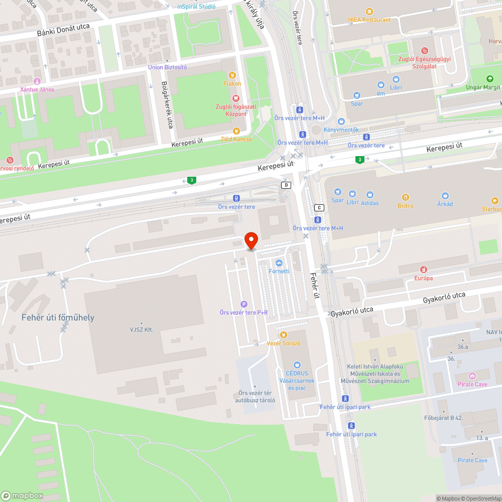 Eldugott B+R parkoló bejelentés helye