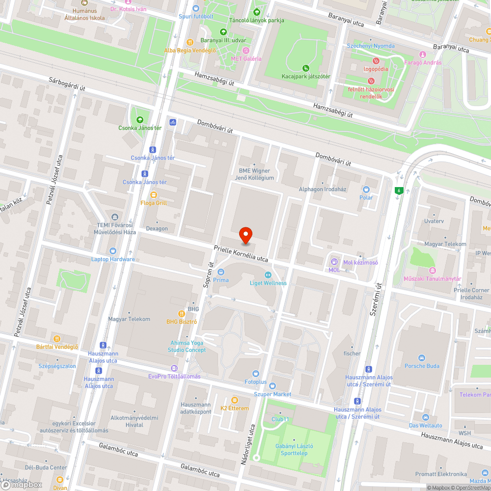 Veszélyes kátyú bejelentés helye