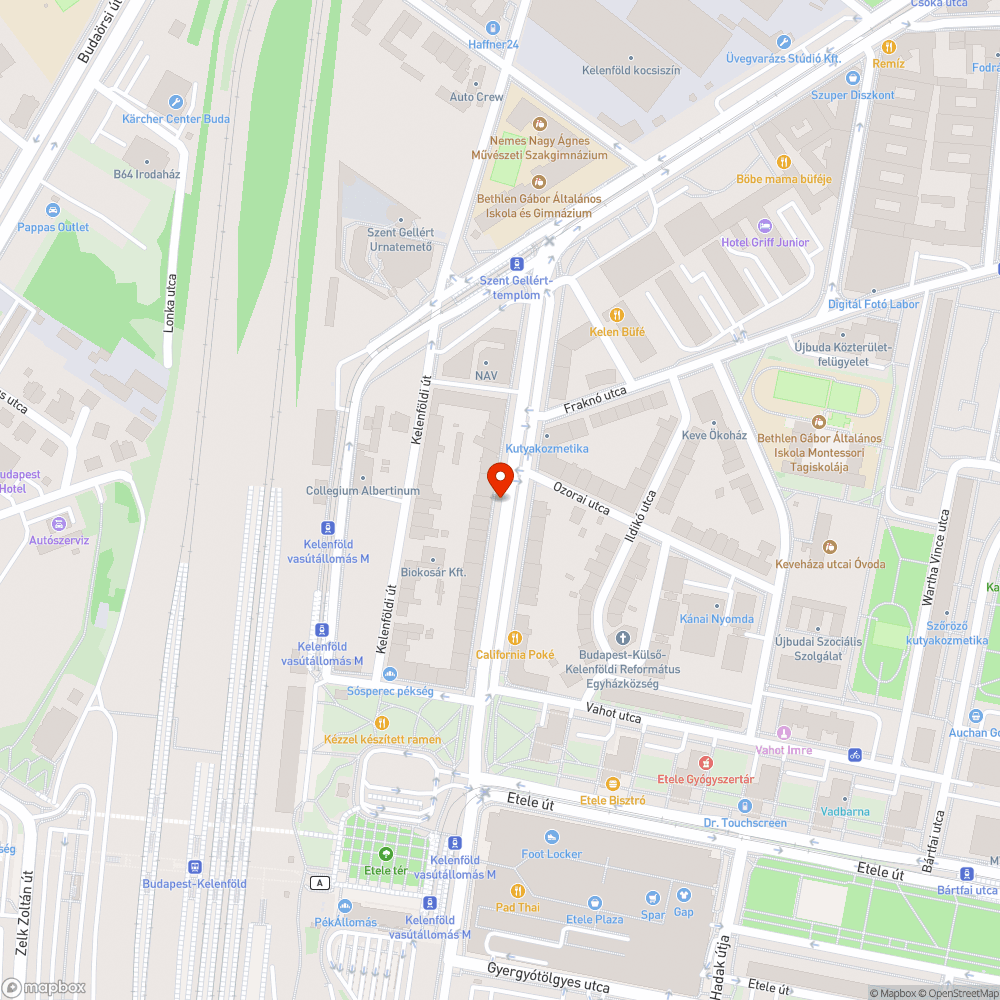 Somogyi úti kerékpársáv takarítást igényel bejelentés helye