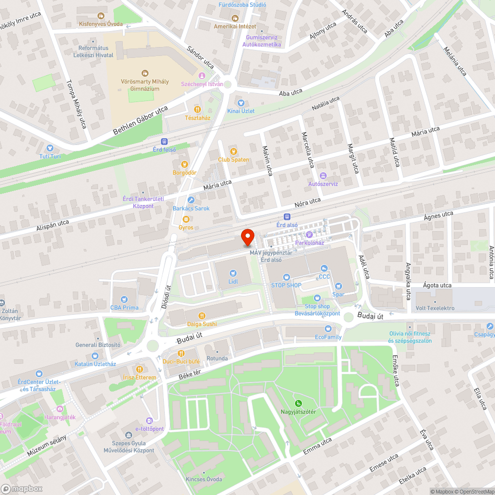 Úthiba MÁV területen bejelentés helye