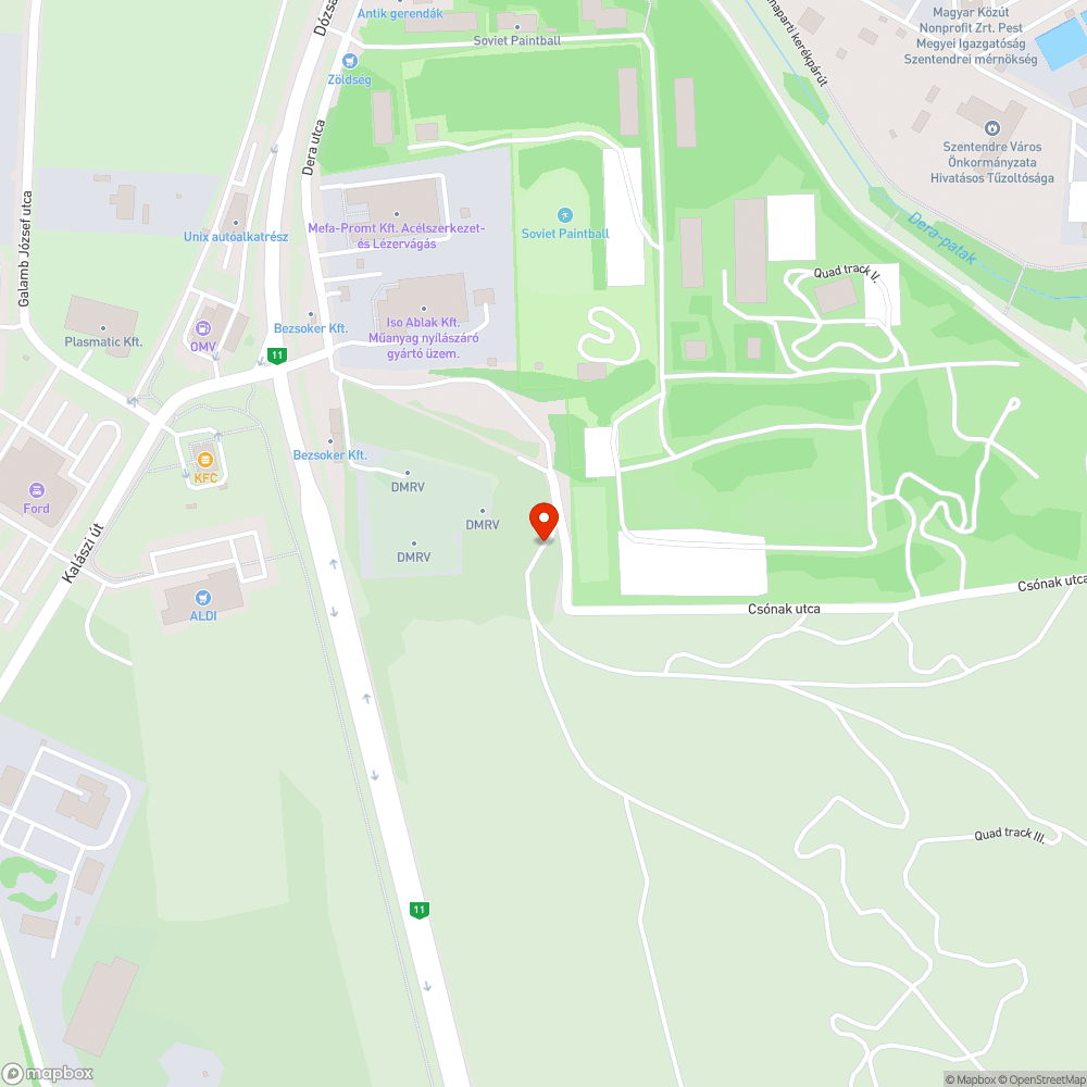 Illegális szemétlerakat bejelentés helye