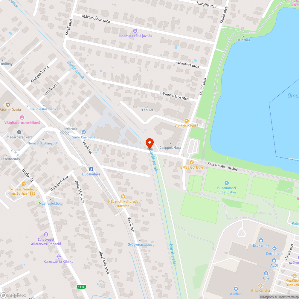 Megállni tilos (Sport utca) bejelentés helye