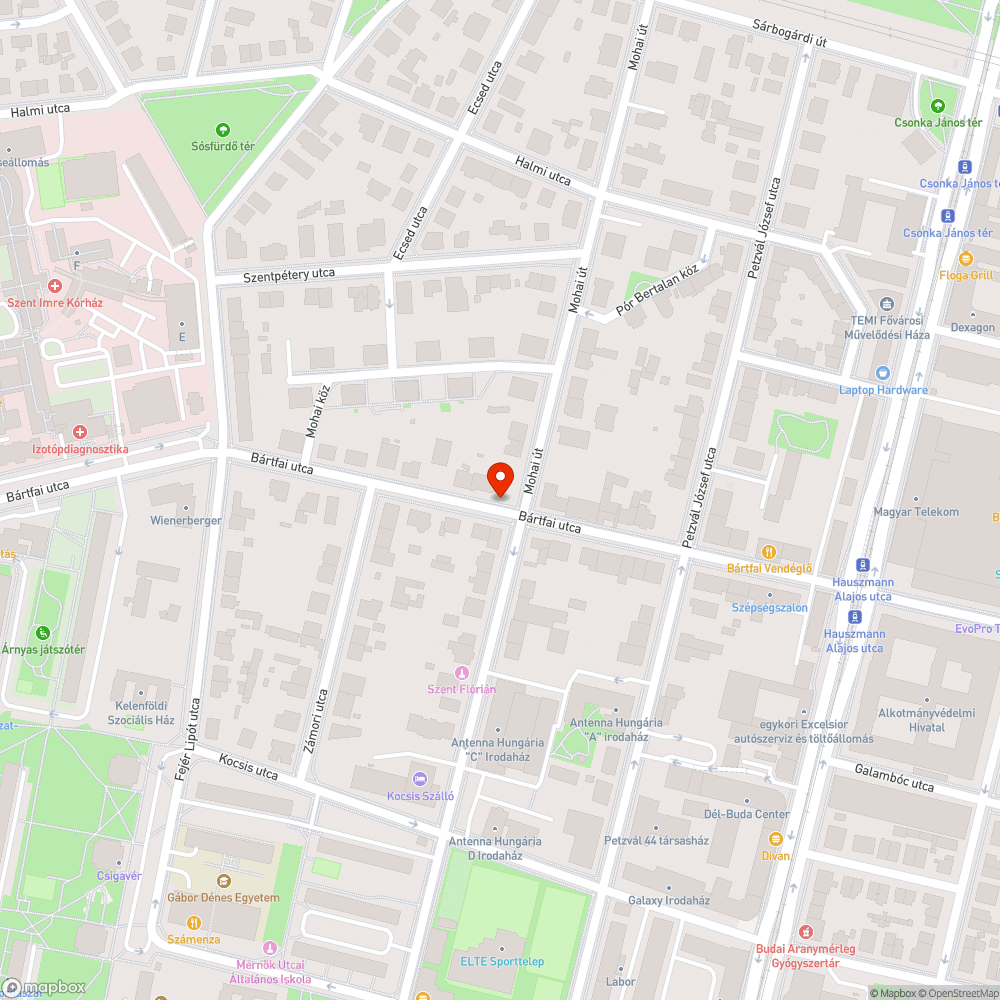 Bártfai utca levédése bejelentés helye