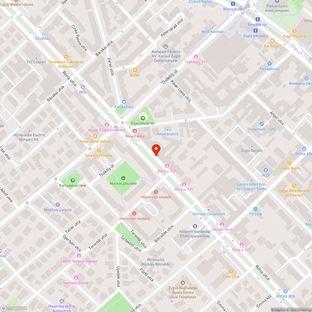 Parkolás és  illegális hulladék zöldsávon bejelentés helye