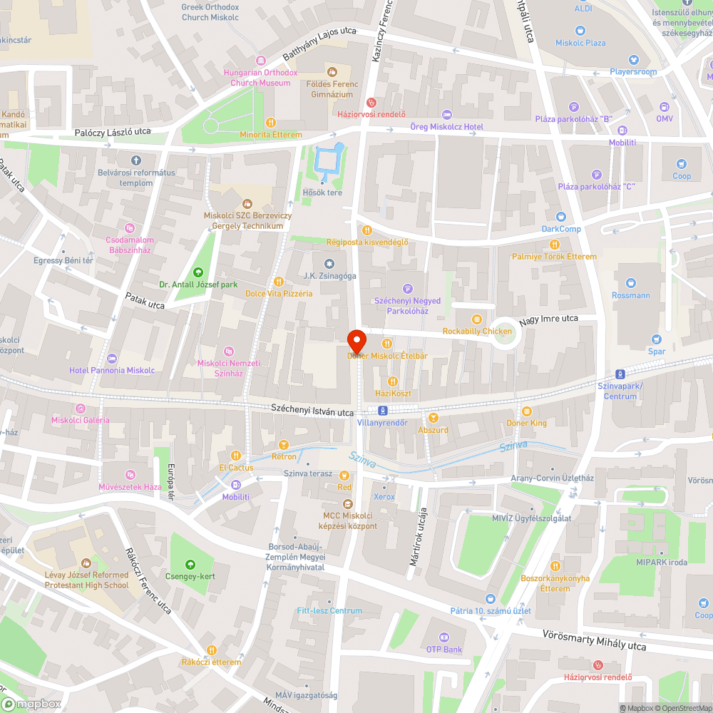 Megrongált és működésképtelen világítás a Kazinczyn bejelentés helye